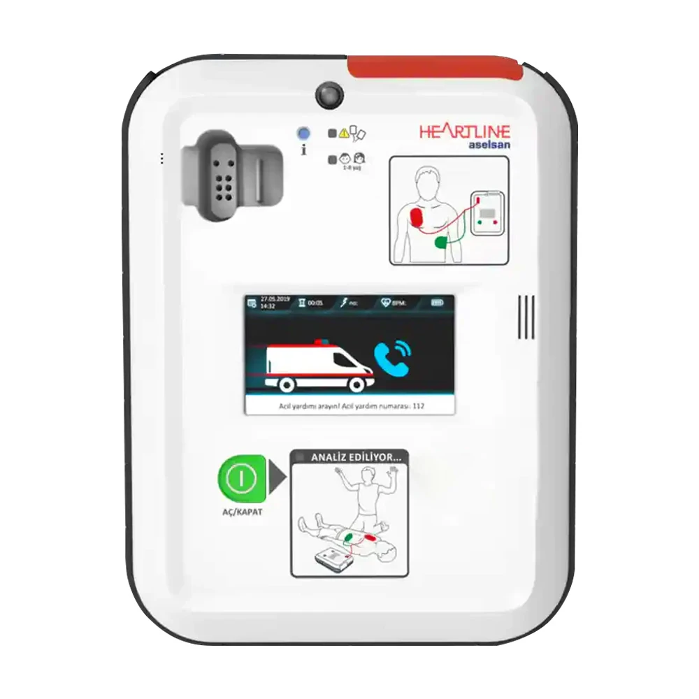 Aselsan Heartline Ekranlı Tam Otomatik Defibrilatör Cihazı OED